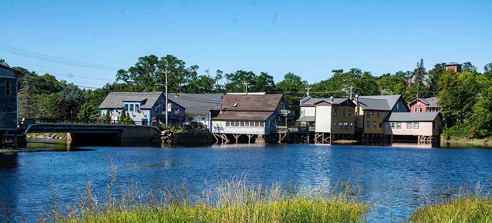 Picture of the Village of Bear River from the Digby County side.